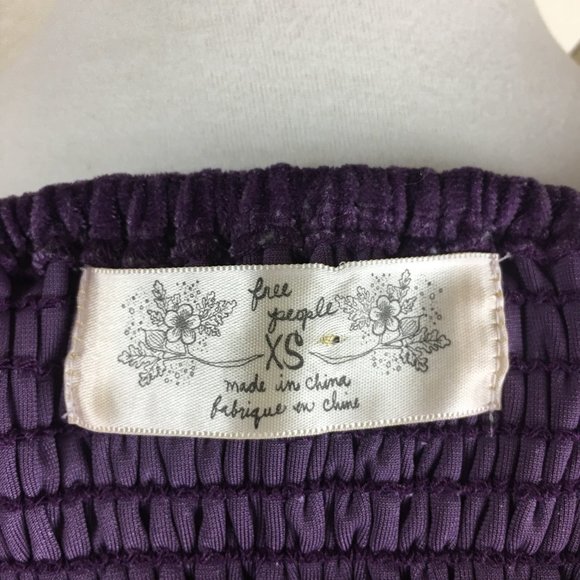 Free People Purple Amethyst Velvet Boho Dress - Picture 7 of 7